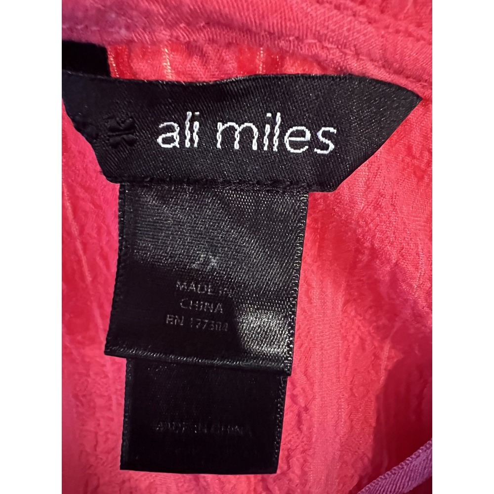 Ali Miles Blouse-Coral-2X- Cowl Neck Tunic Lagenlook Artsy Casual Office Travel - Picture 2 of 10